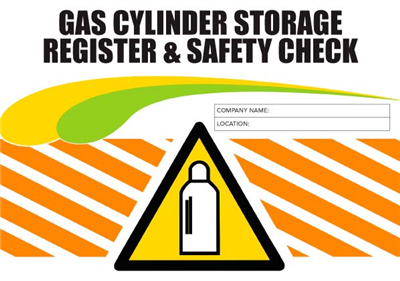 Gas Cylinder Storage Register & Safety Logbook
