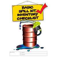 Basic Spill Kit Inventory Checklist Logbook